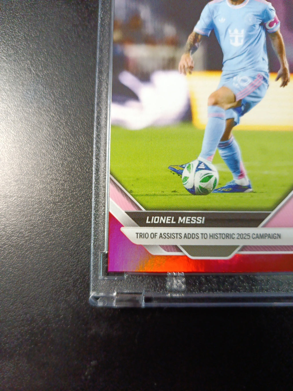 # /5 Lionel Messi Red Foil Topps Now  Variant & Base Card 107 Soccer 2025