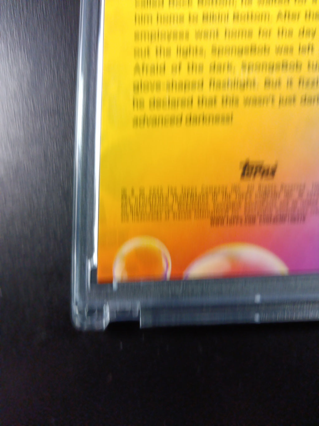 SpongeBob 113/199 This Is Advanced Darkness Aqua Lava Refractor Card Topps /199