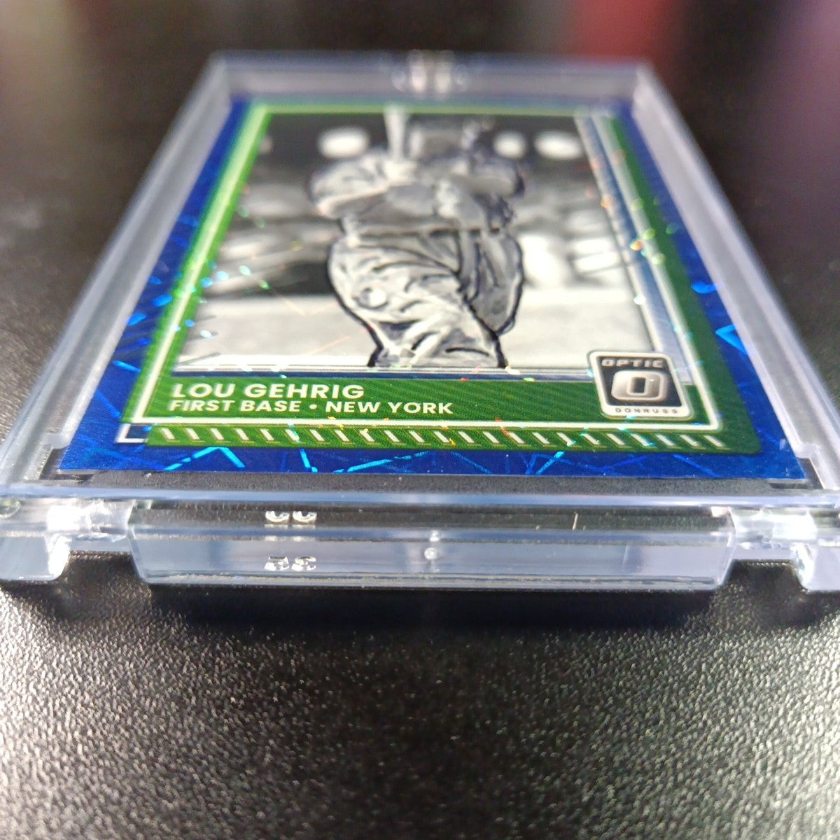 Lou Gehrig Prizm Artist Sketch Baseball Card Panini Donruss Optic