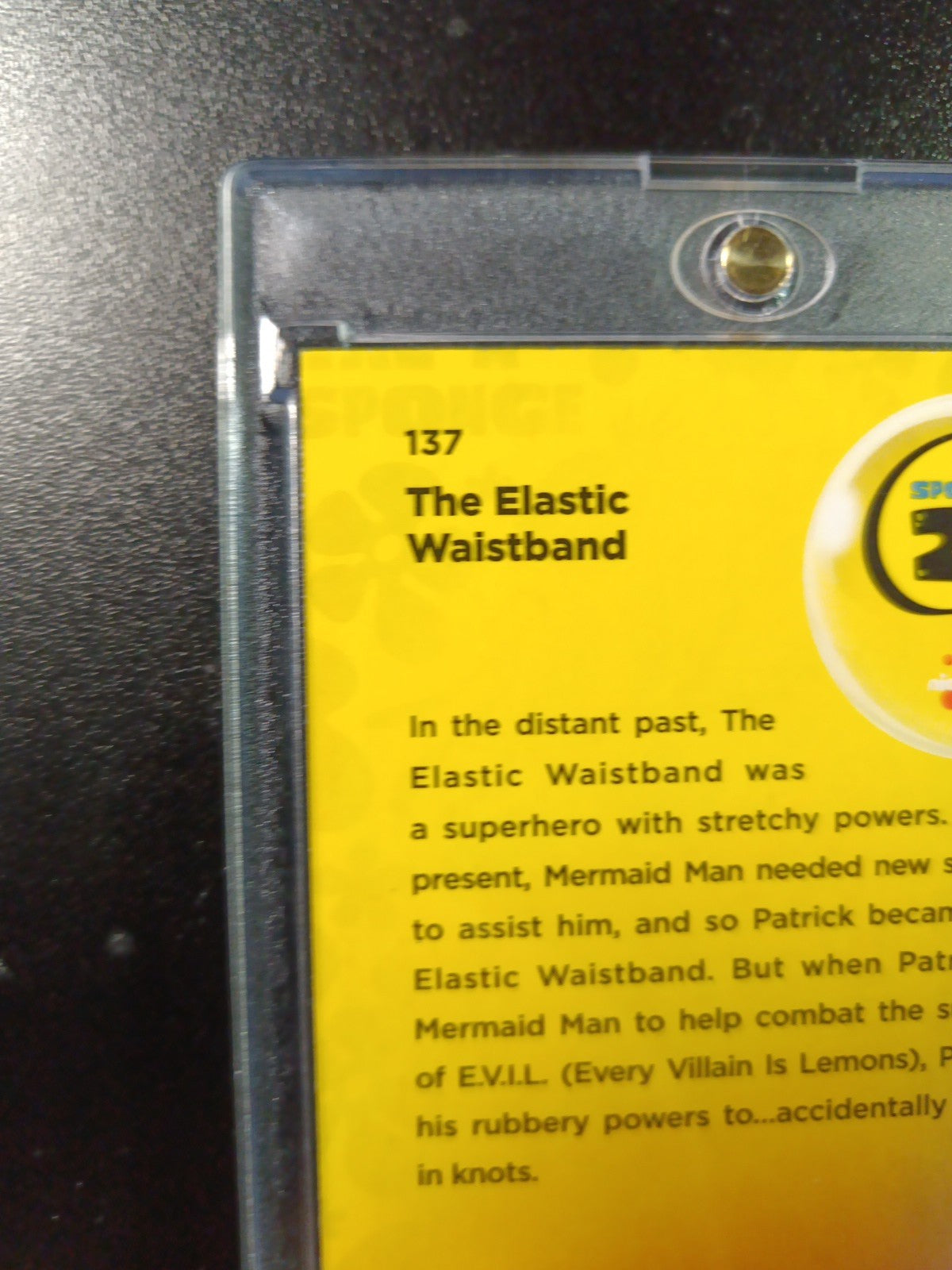 SpongeBob # /99 Blue Bubblefractor Patrick Elastic Waistband Bubble Card Chrome