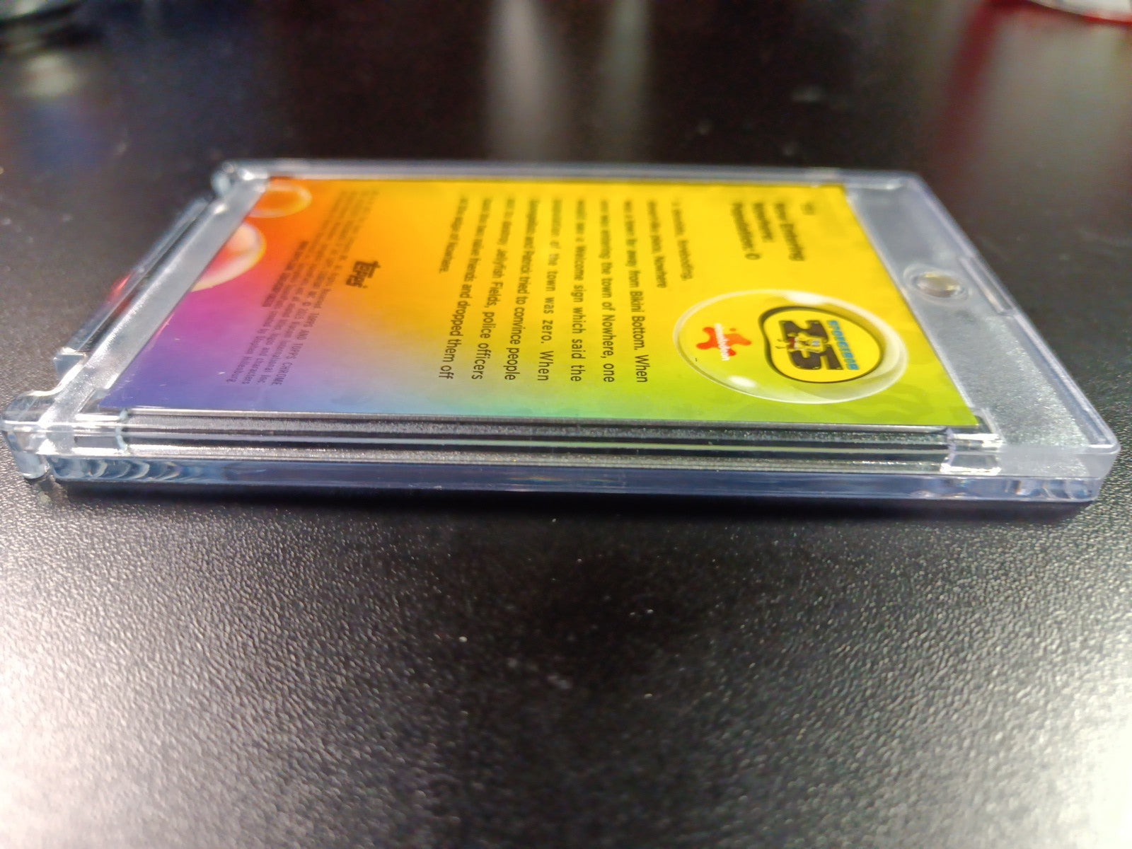 SpongeBob 127/199 Now Entering Nowhere Pop O Aqua Lava Refractor Card Topps /199