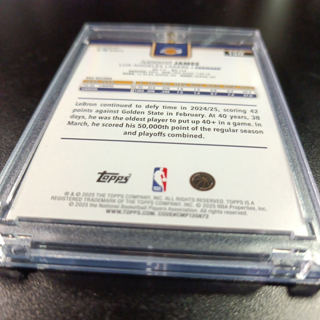LeBron James Season Tip Off Gold Foil Card 2025-26 Topps Basketball Card Lakers