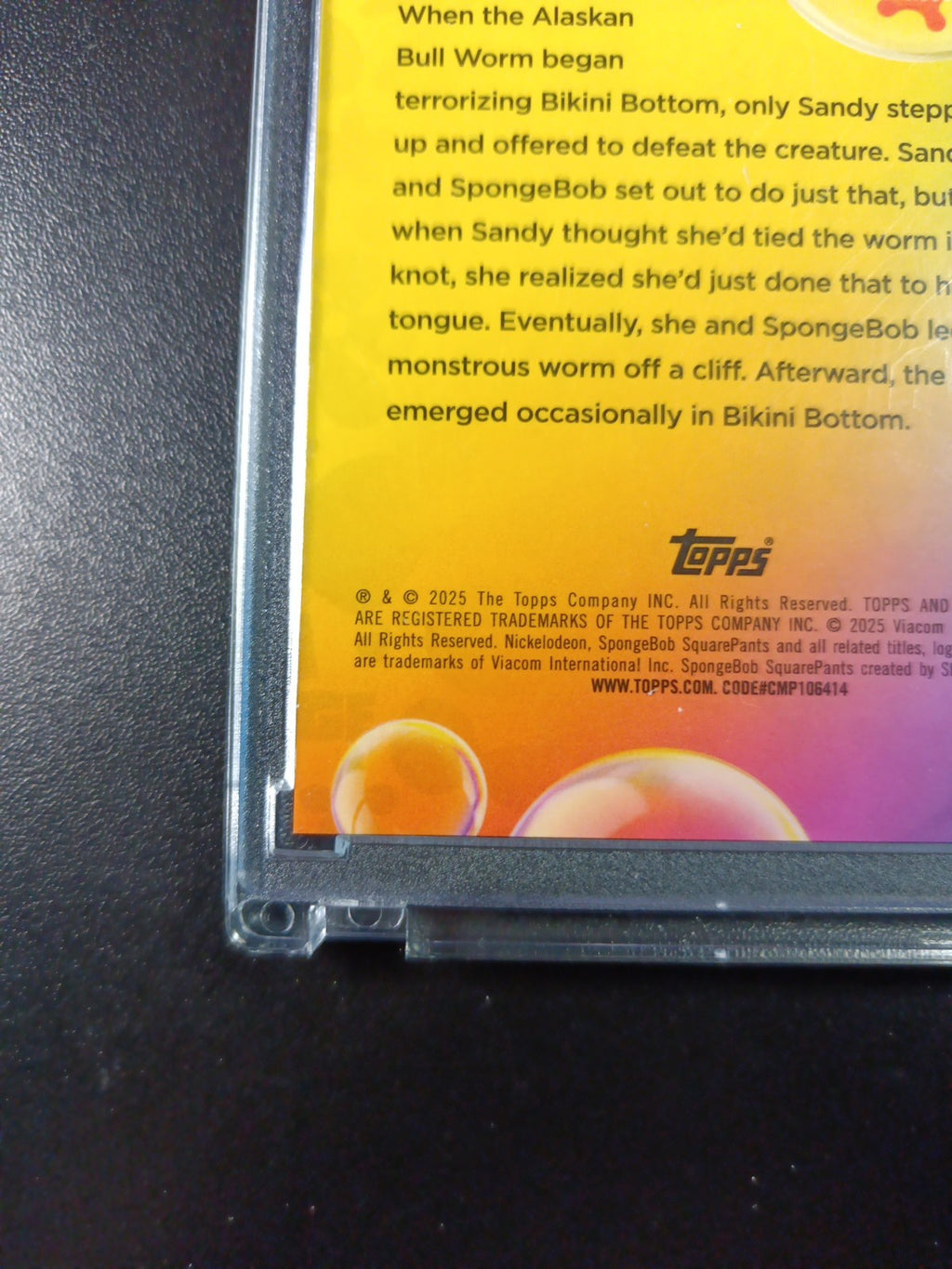 SpongeBob #1/25 Night Shift Manager Alaskan Bull Worm Cracked Ice Prizm Case Hit