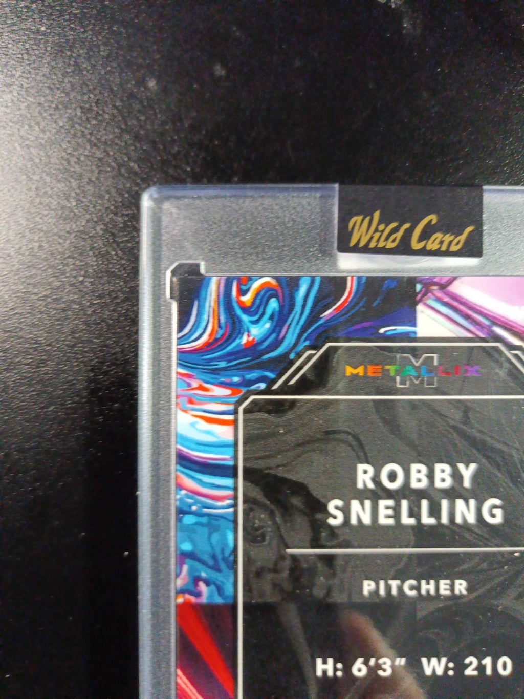 1/1 Autograph Robby Snelling Gold Cracked Ice Prizm Rookie Baseball Wild Card