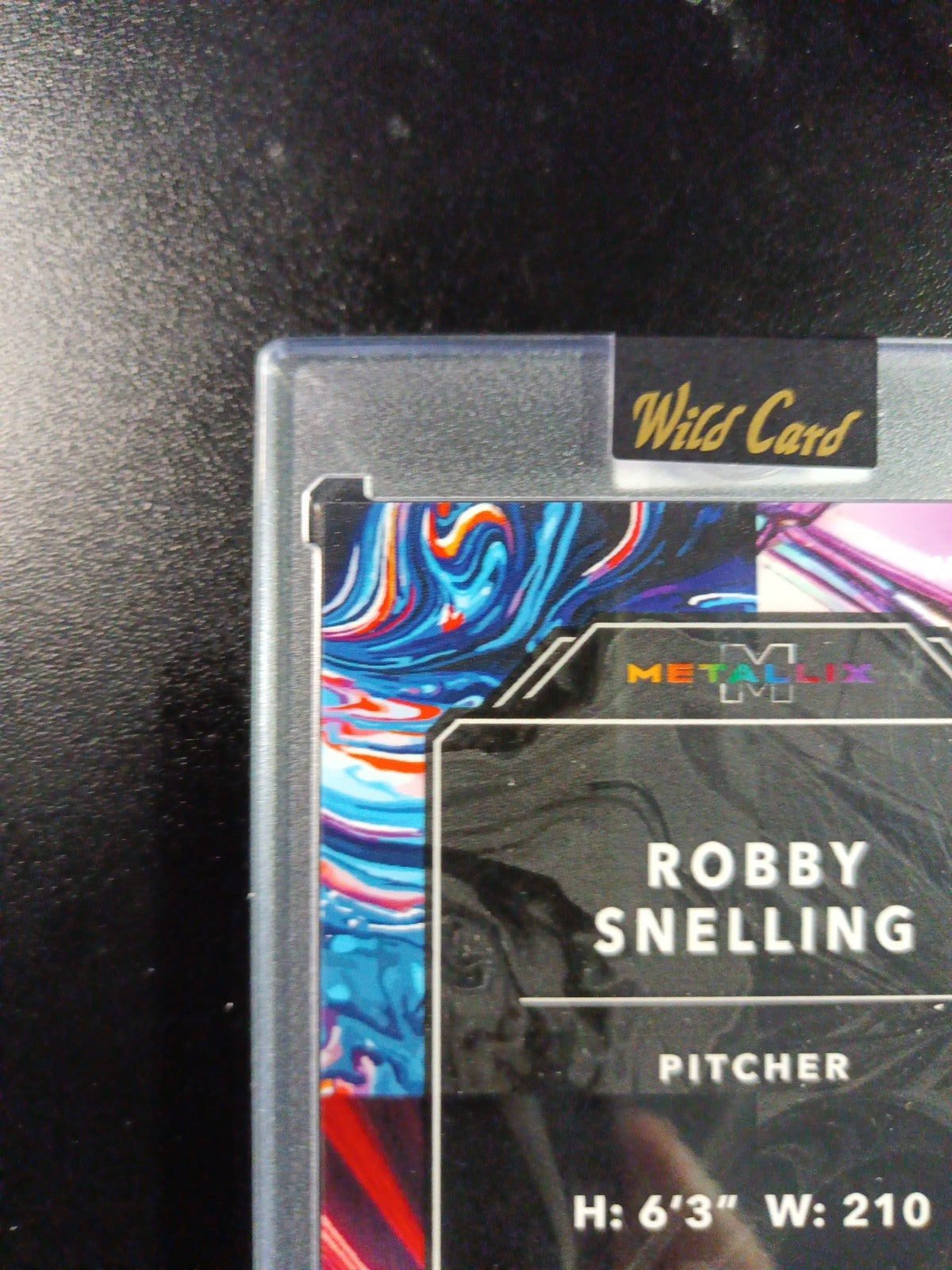1/1 Autograph Robby Snelling Gold Cracked Ice Prizm Rookie Baseball Wild Card