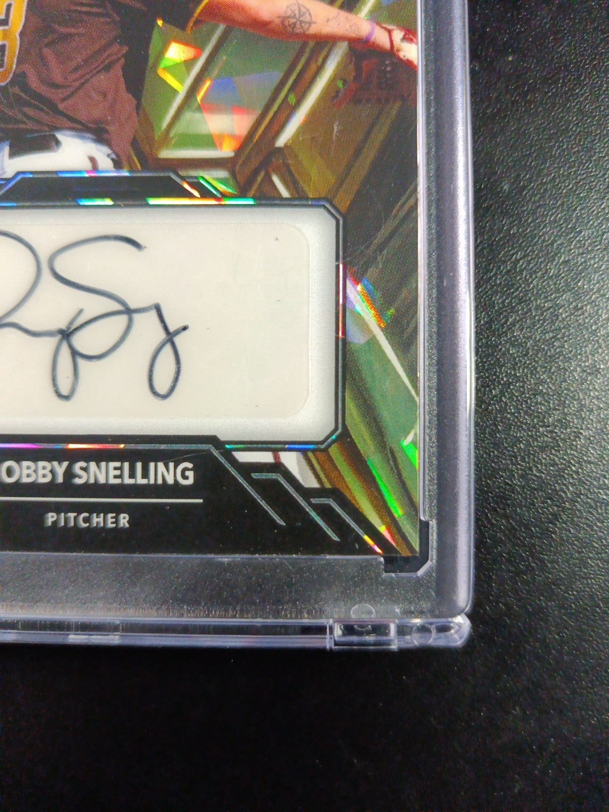 1/1 Autograph Robby Snelling Gold Cracked Ice Prizm Rookie Baseball Wild Card