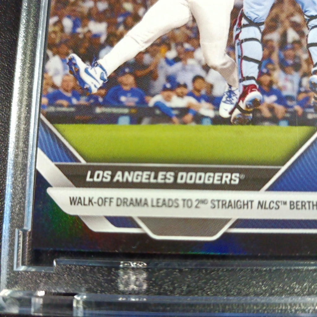 # /10 Black Foil Topps NOW 847 Dodgers MLB World Series Case Hit Baseball Card