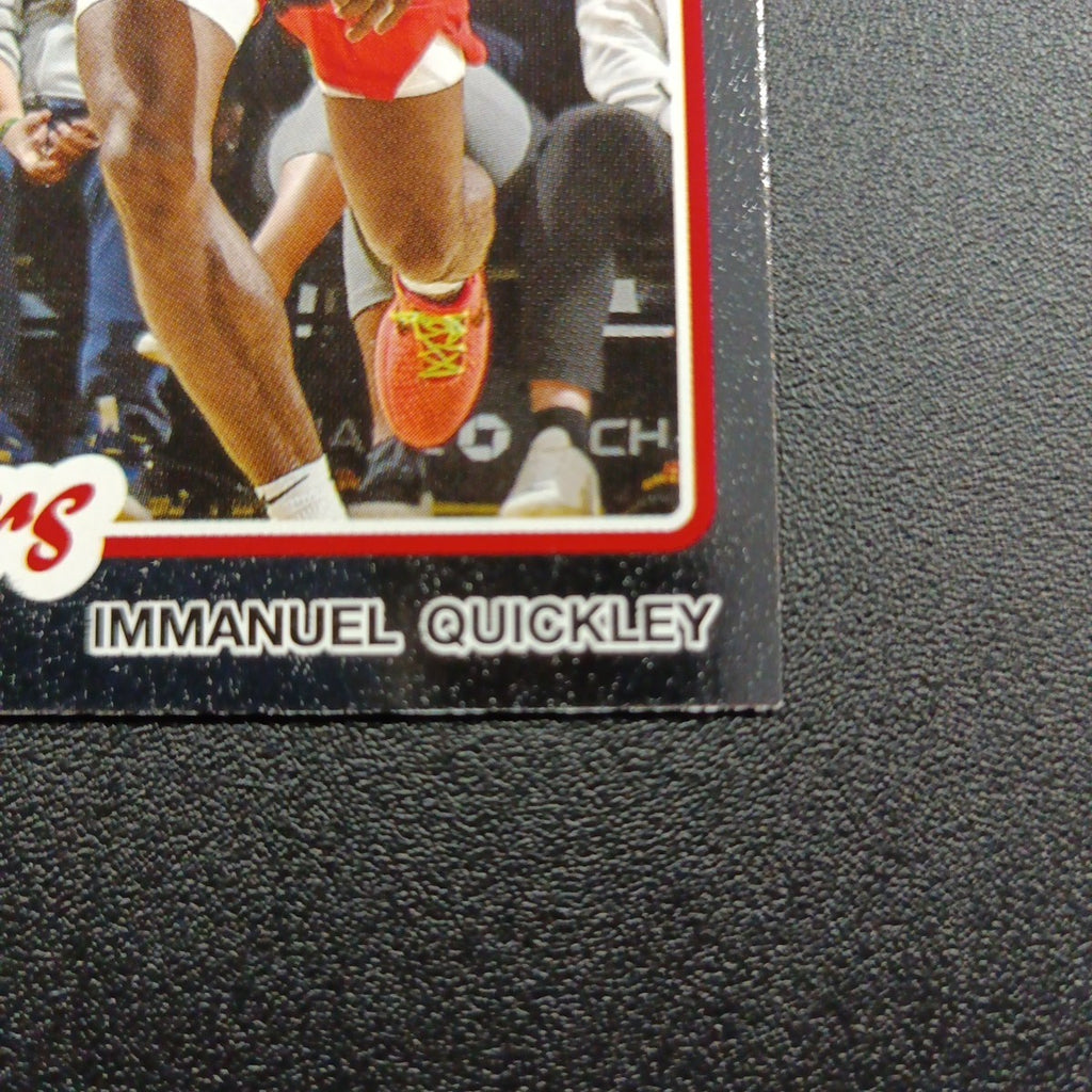 2025-26 Topps Basketball Card Immanuel Quickley Silver Foil 45th Anniversary