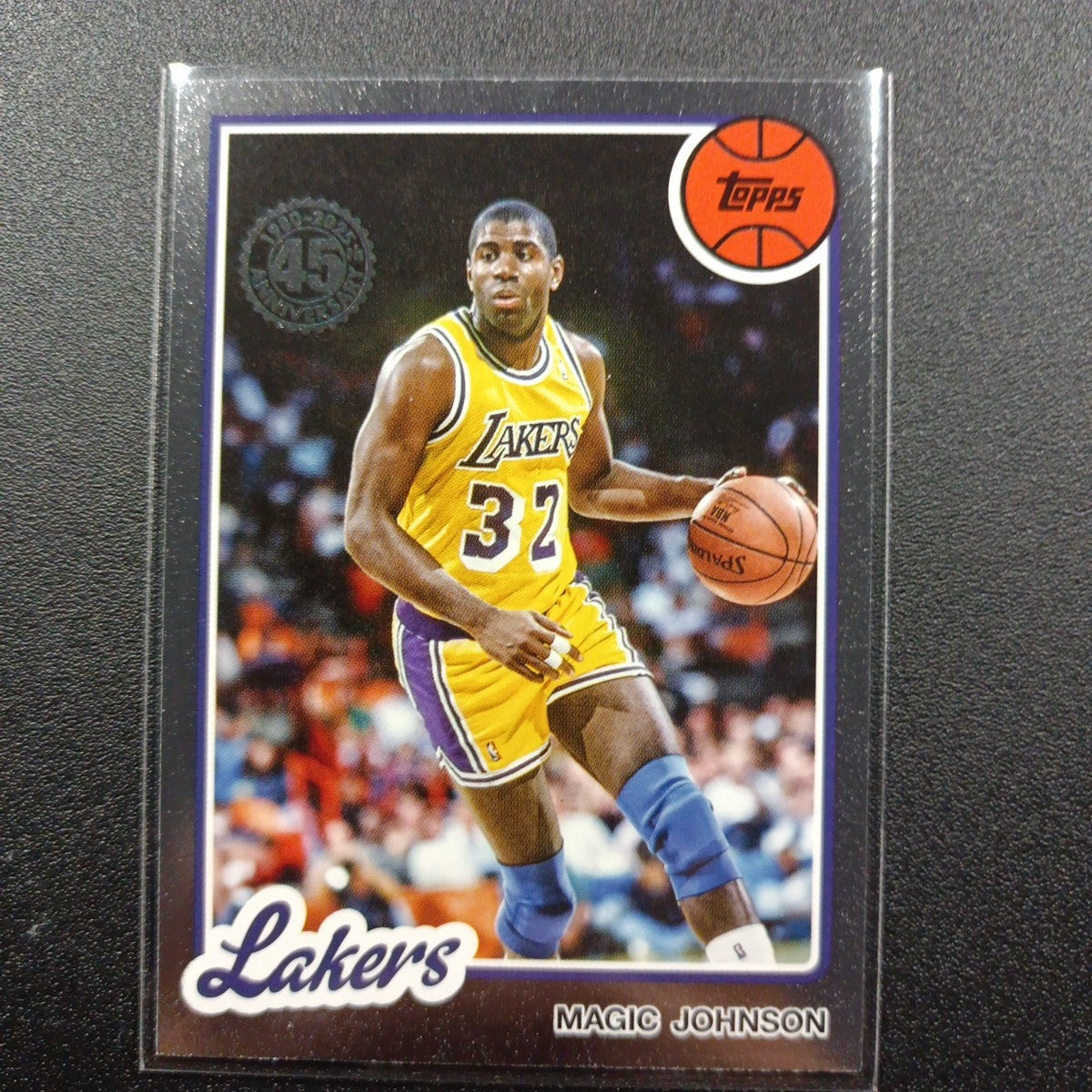 2025-26 Topps Basketball Card Magic Johnson Silver Foil 45th Anniversary