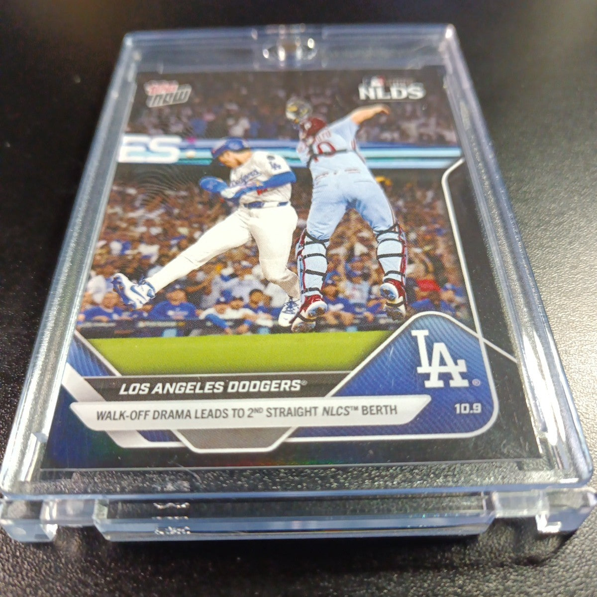 # /10 Black Foil Topps NOW 847 Dodgers MLB World Series Case Hit Baseball Card