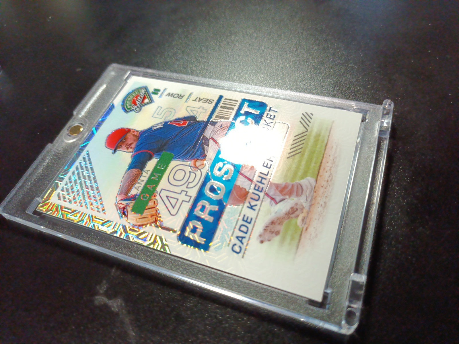 Cade Kuehler # /25 Rare Rookie Atlanta Mojo Prizm Baseball Card MLB