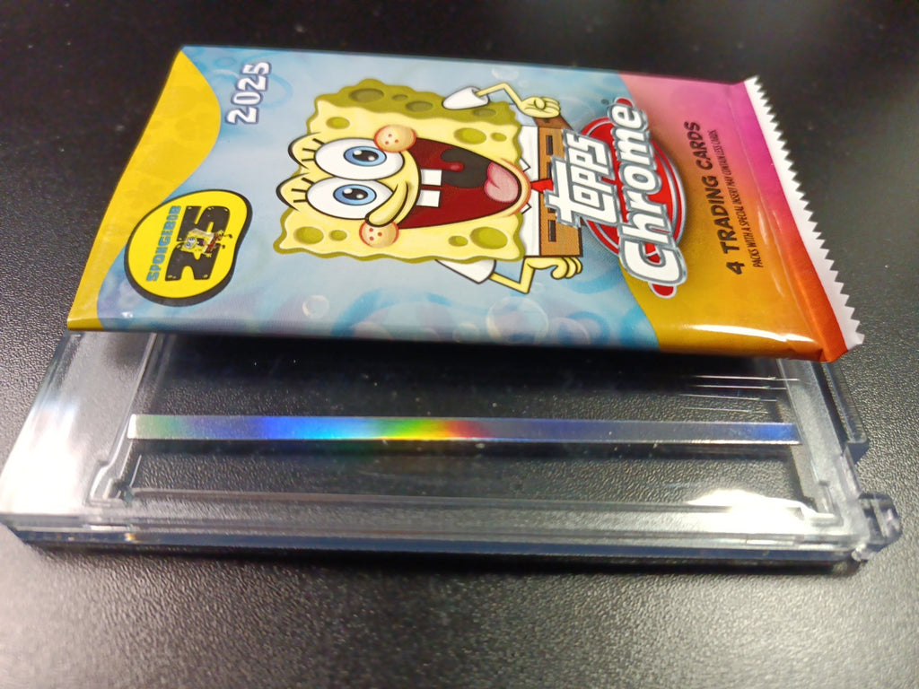 SpongeBob Factory Error Cut Trim Scrap Refractor Strip Topps Chrome Case Hit