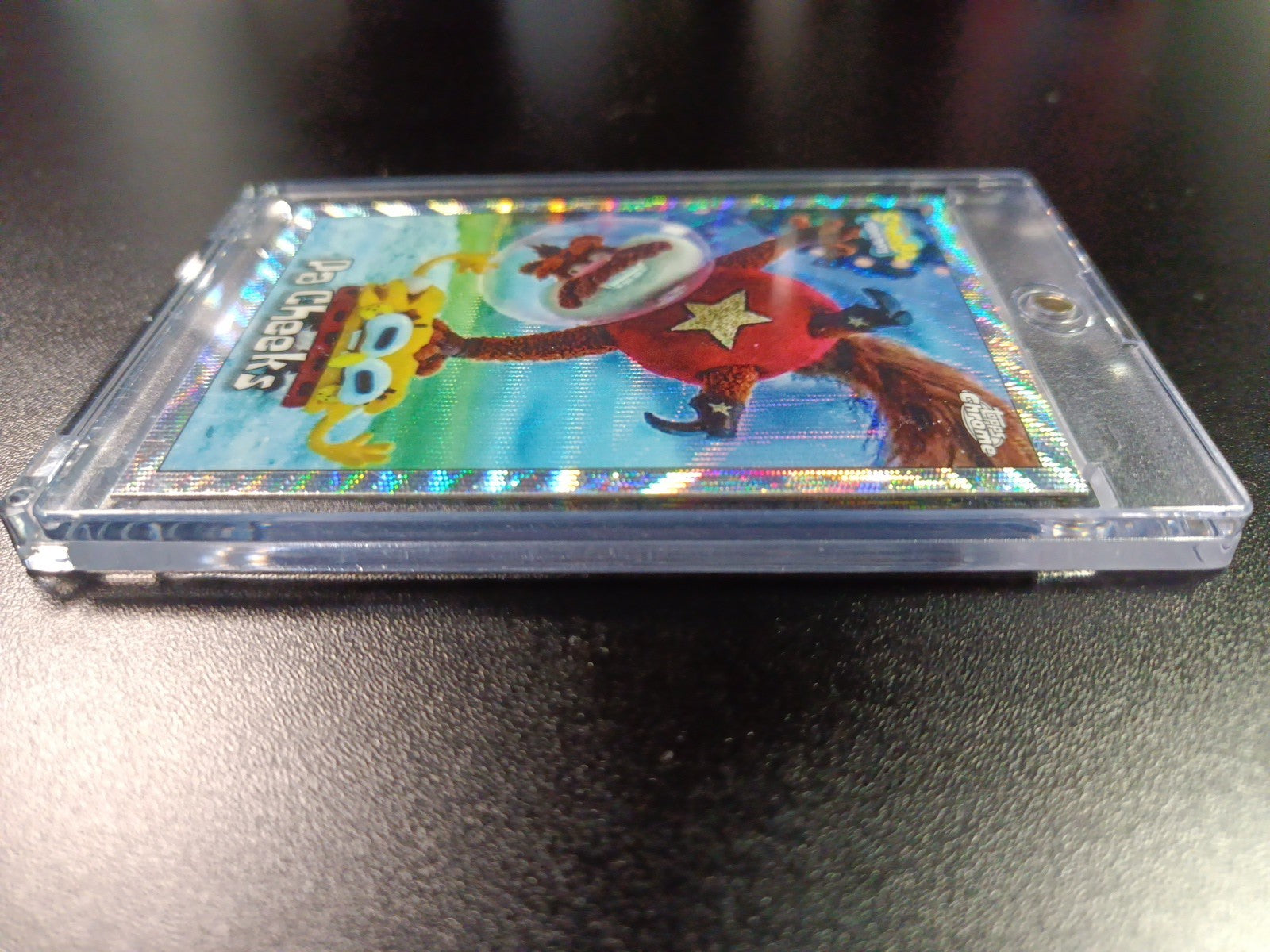 SpongeBob 49/175 Silver Wave Refractor Pa Cheeks Sandy Topps Chrome Card /175