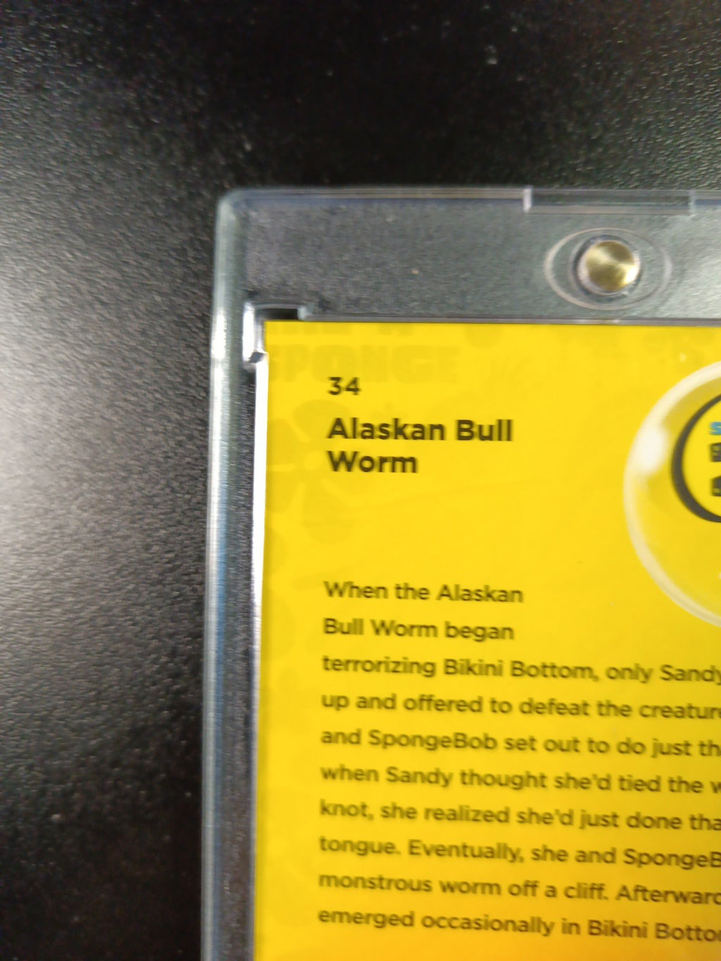 SpongeBob #1/25 Night Shift Manager Alaskan Bull Worm Cracked Ice Prizm Case Hit