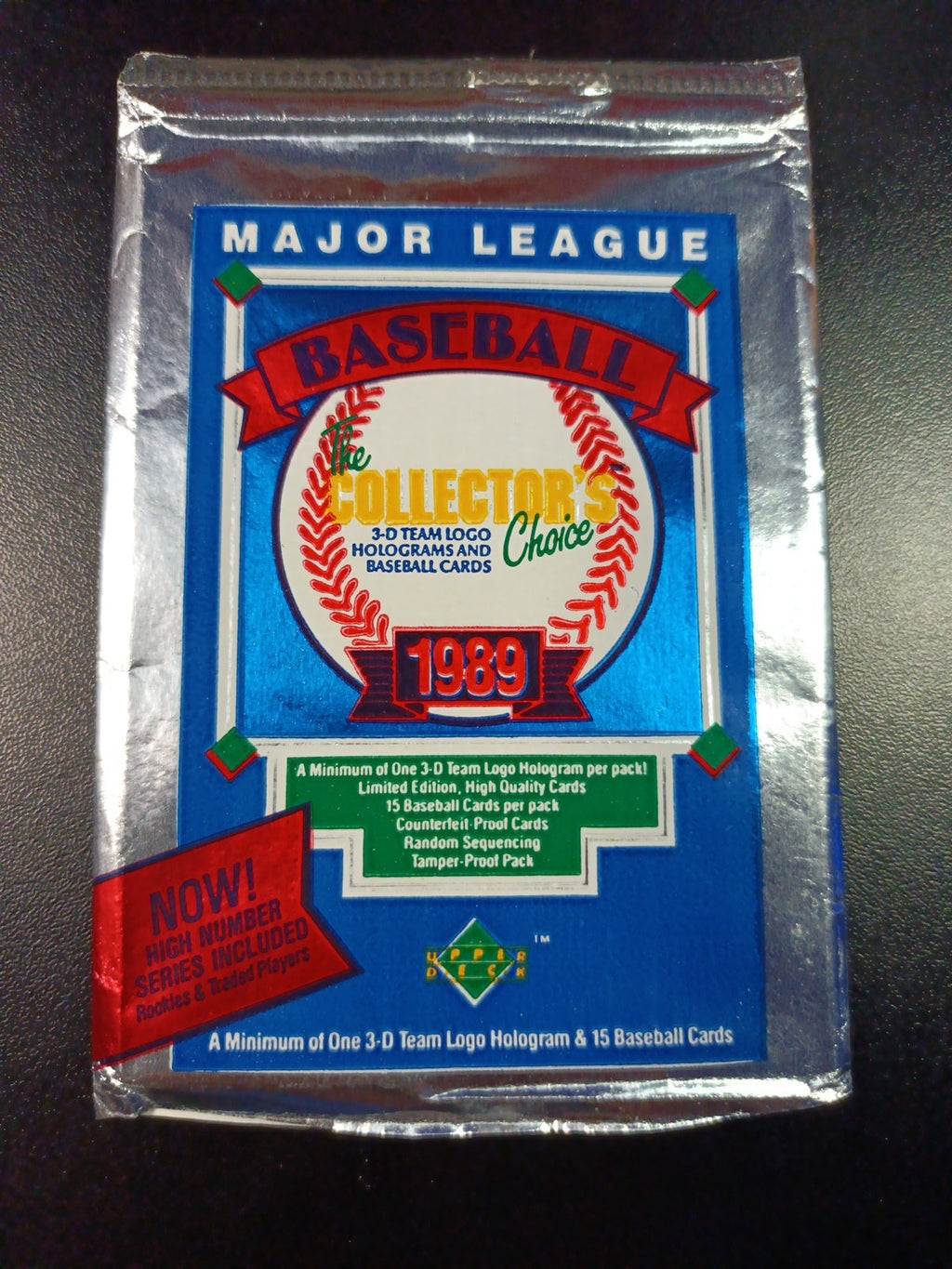 Dodgers & Blue Jays World Series 1989 Upper Deck Hologram Stickers & Foil Pack
