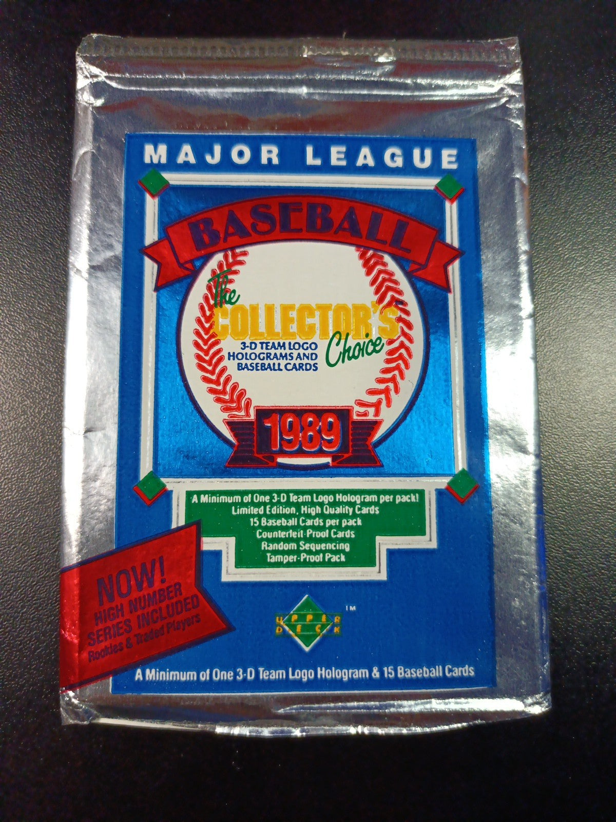 Dodgers & Blue Jays World Series 1989 Upper Deck Hologram Stickers & Foil Pack