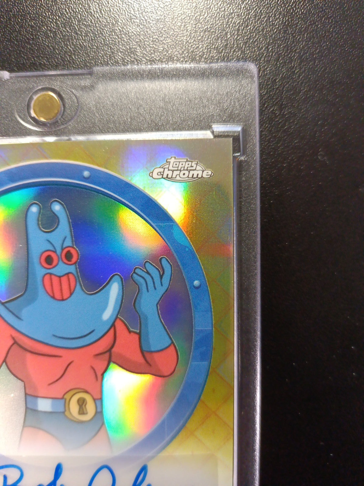 SpongeBob Autograph Man Ray Bob Joles Topps Chrome 2025 Refractor Card