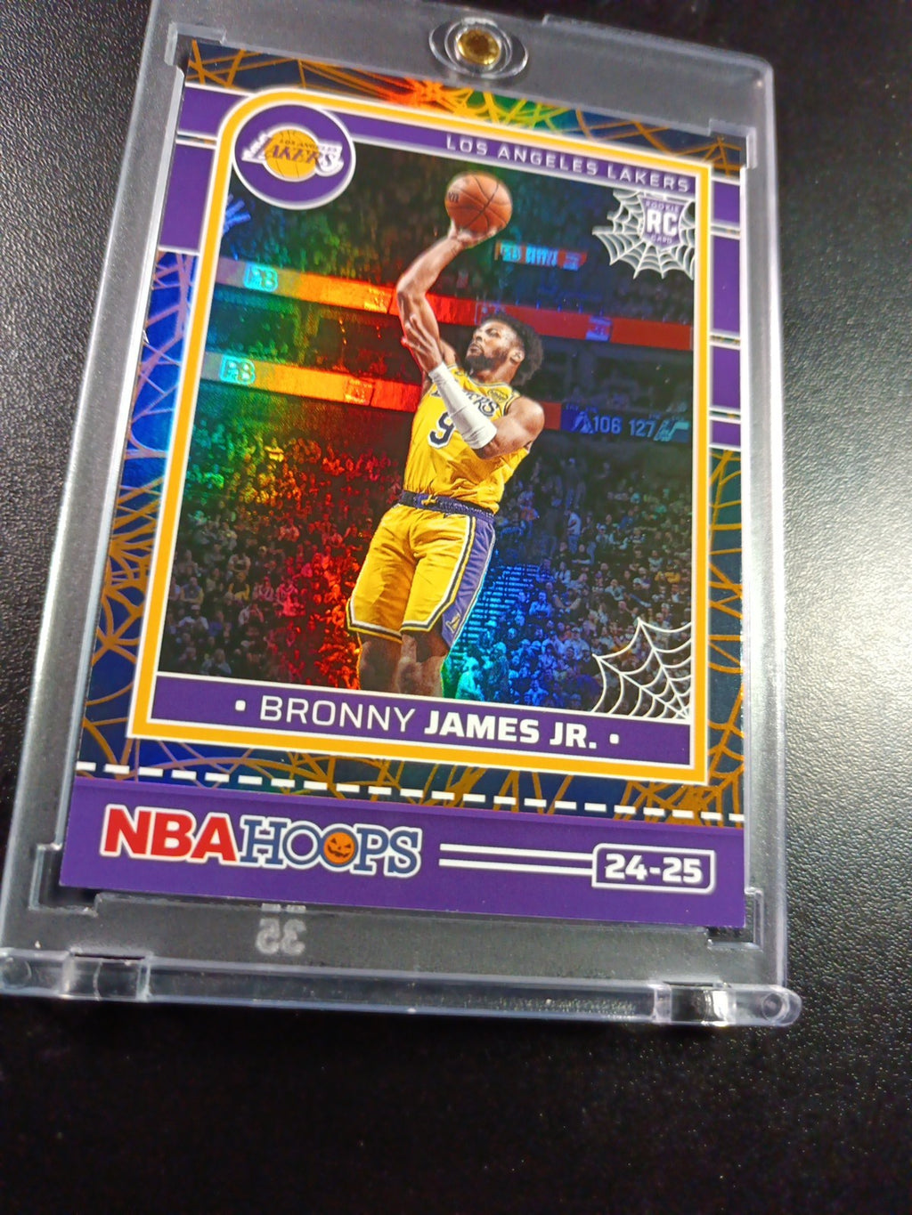 Bronny James Jr Rookie Web Holo NBA Haunted Hoops 2024-25 Basketball Card Lakers