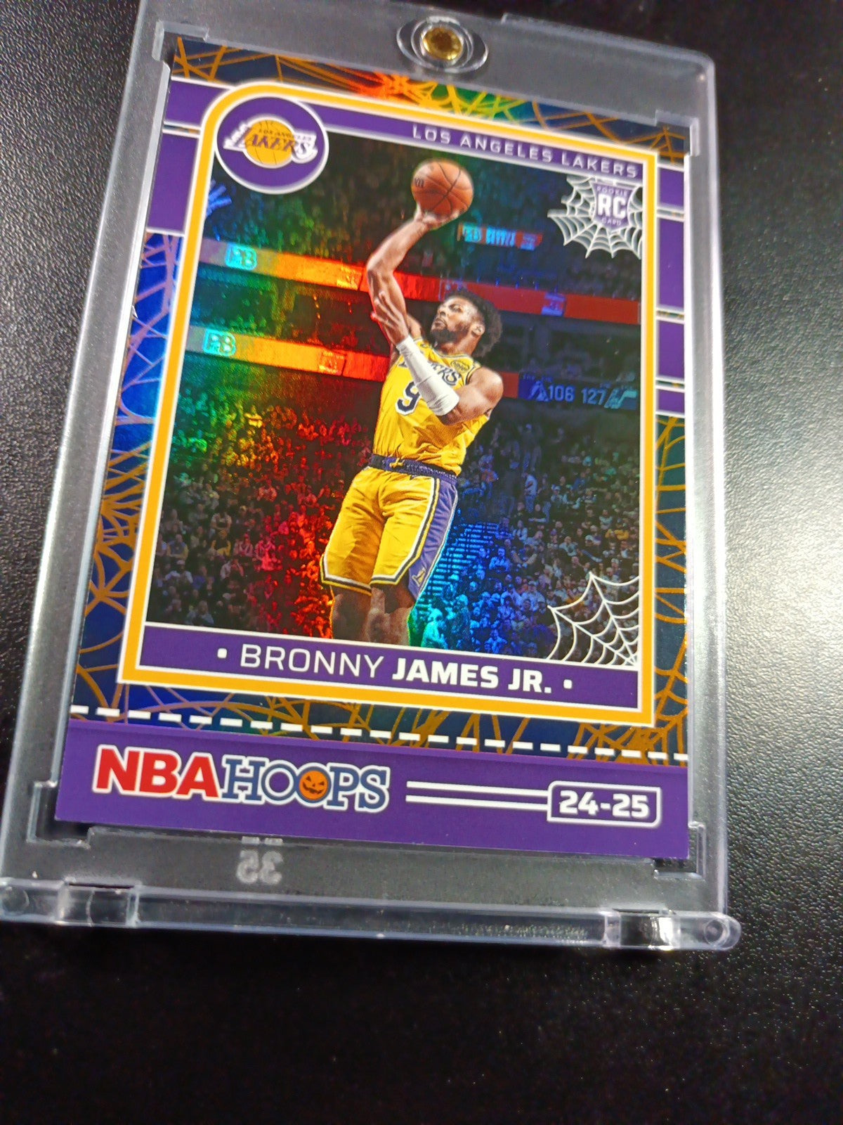 Bronny James Jr Rookie Web Holo NBA Haunted Hoops 2024-25 Basketball Card Lakers