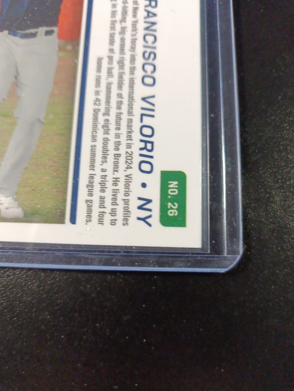 Yankees Rookie Autograph Francisco Vilorio Prospect Baseball Card 