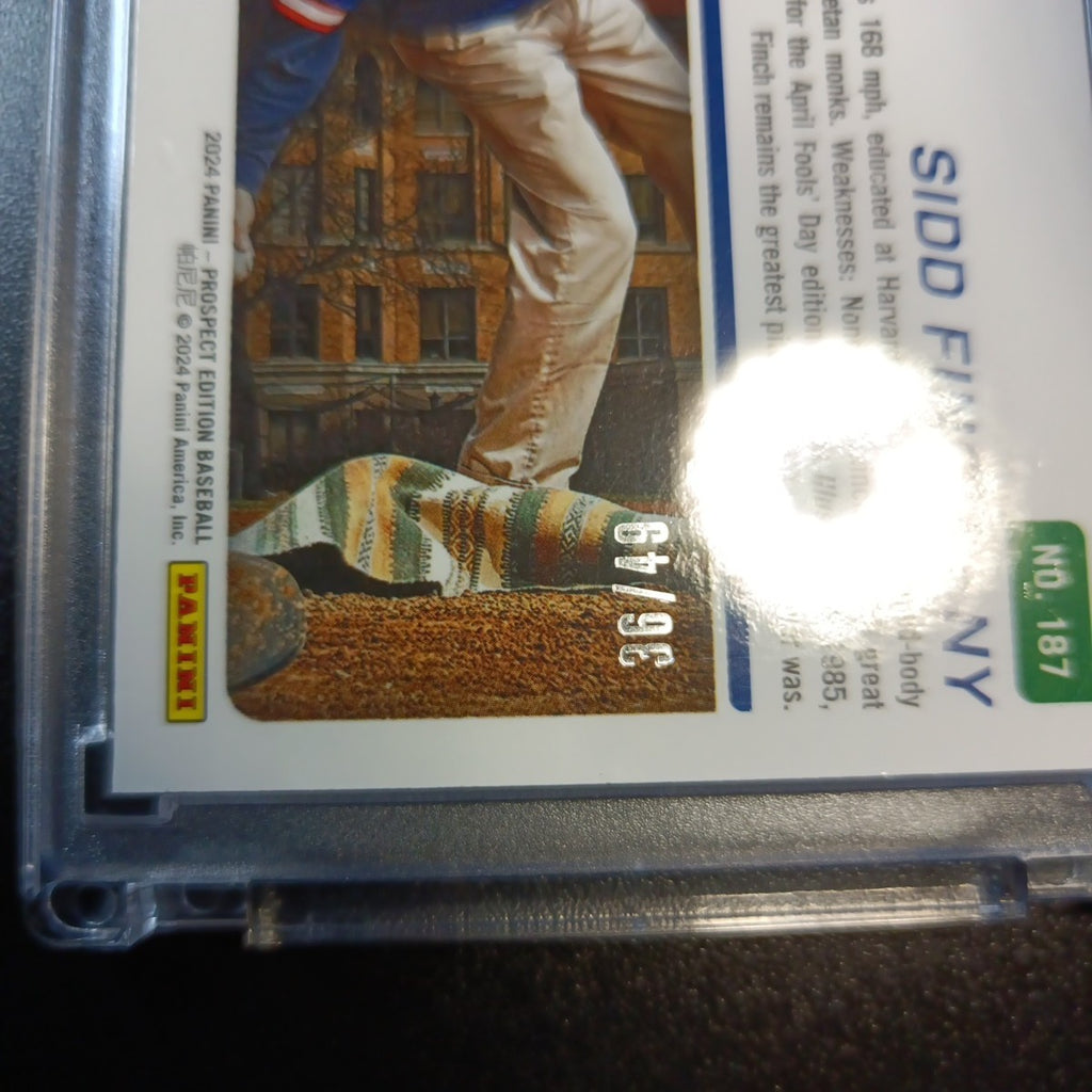 Sidd Finch # /49 Prospect Autograph Prizm Rare Sports Illustrated Baseball Card 