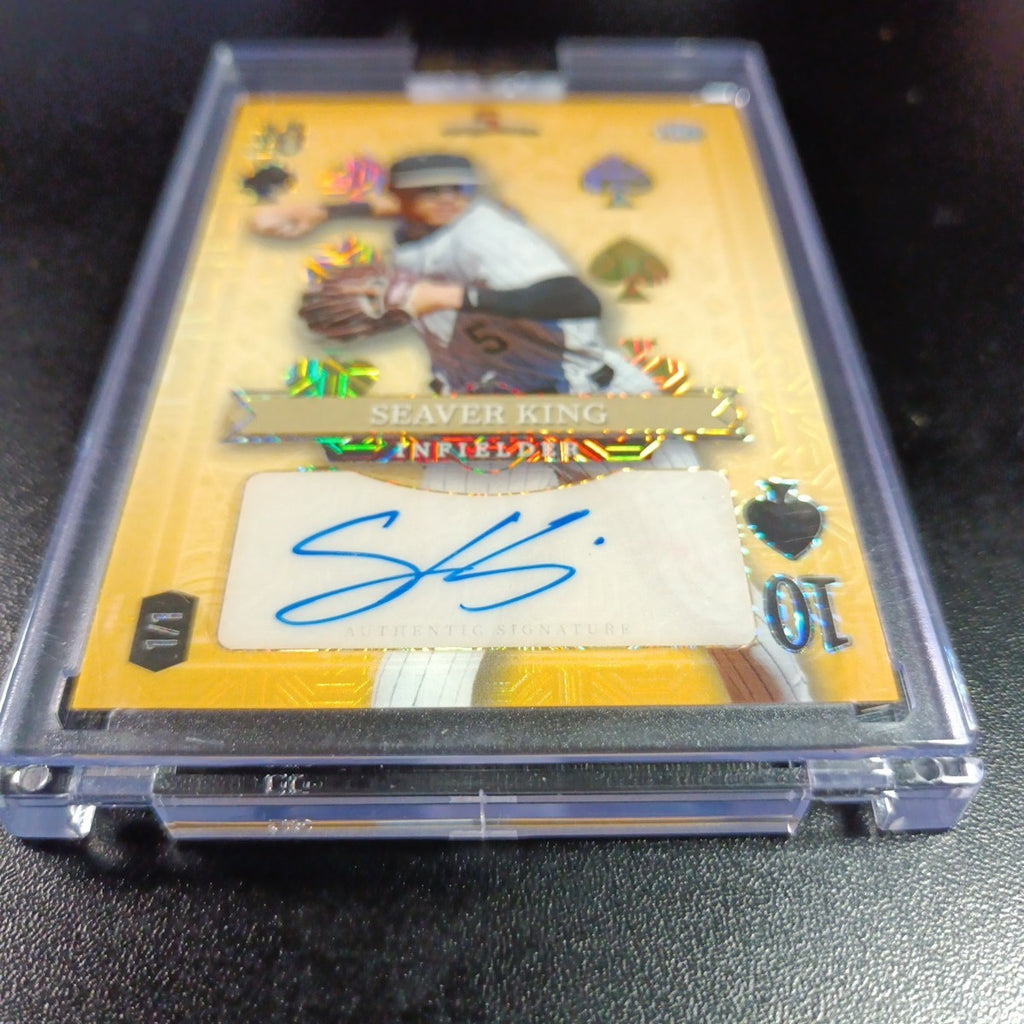 # 1/1 Autograph Seaver Kings Gold Mojo Prizm Refractor Rookie Baseball Wild Card