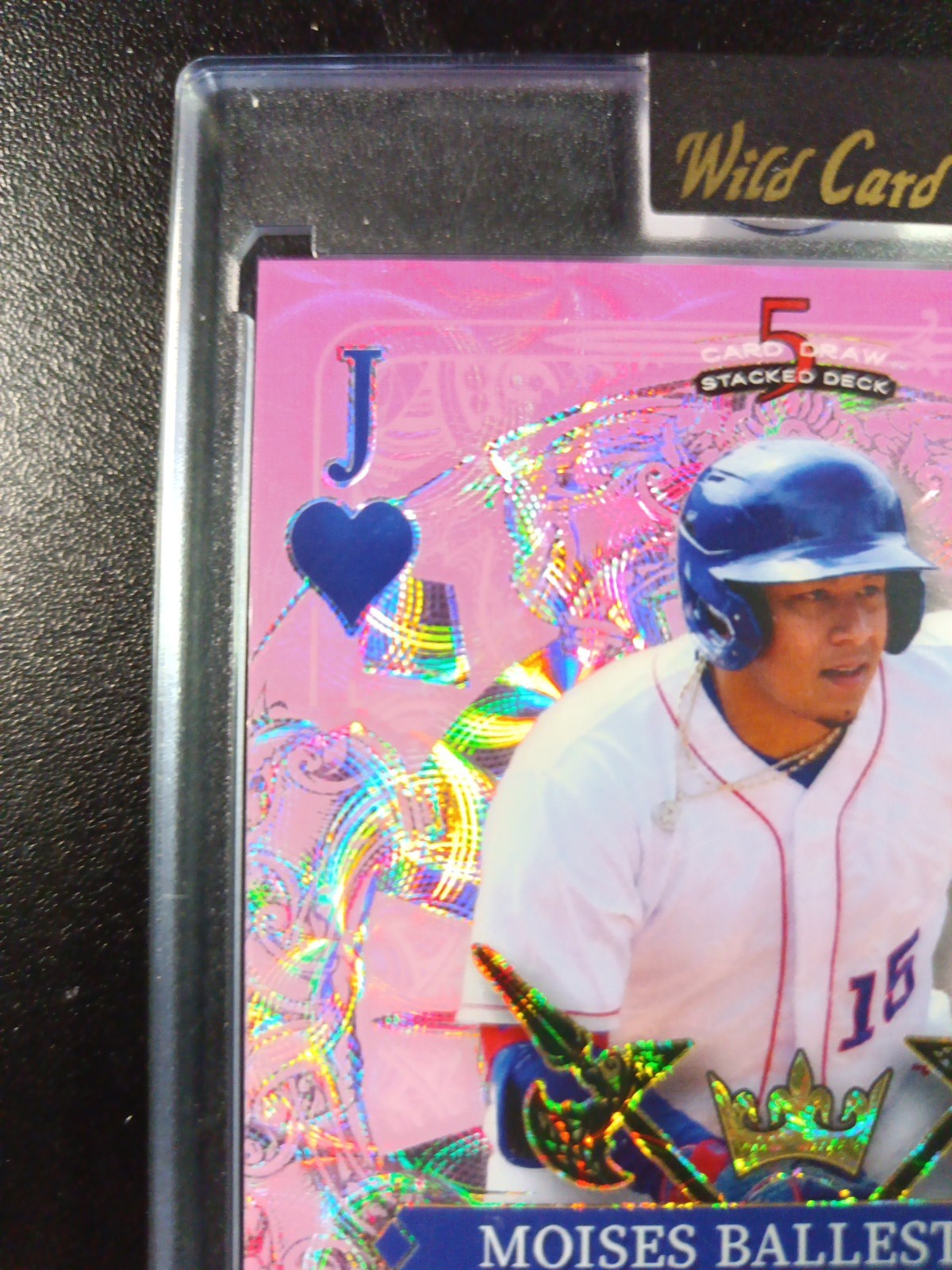 # 1/1 Autograph Moises Ballesteros Rookie Baseball Card Disco Prizm Refractor