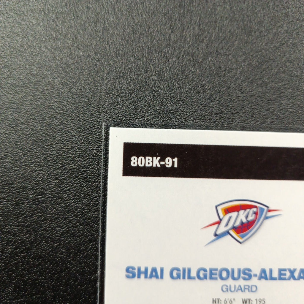 2025-26 Topps Basketball Card Shai Gilgeous Silver Foil 45th Anniversary