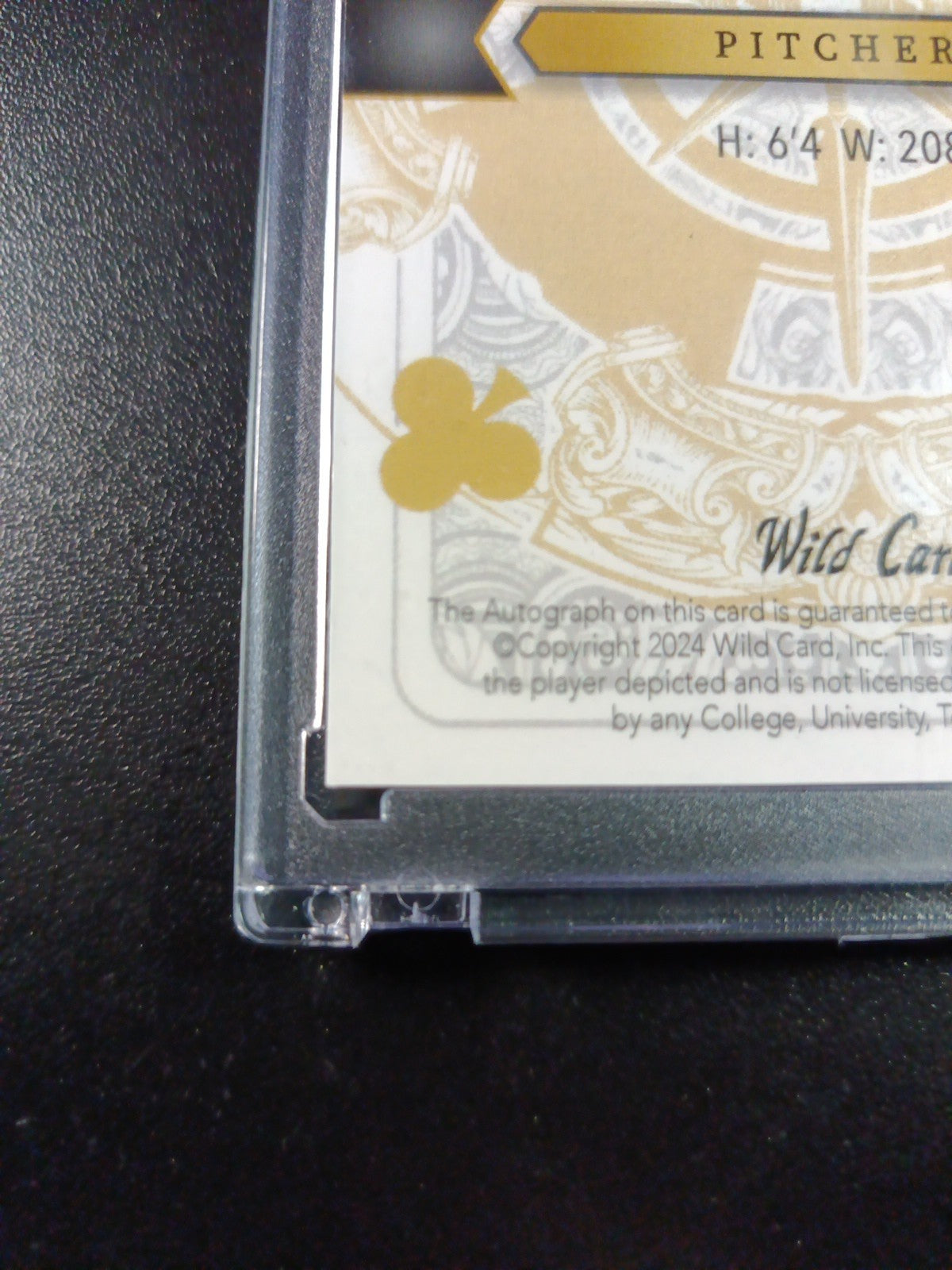 # 1/5 Autograph Brock Porter Gold Prizm Refractor Rookie Baseball Wild Card  MLB