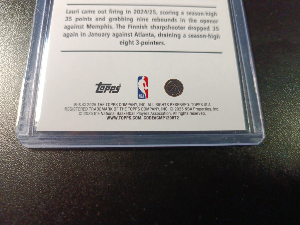 # /2025 Gold Topps Basketball 2025-26 Card Lauri Markkanen 515/2025 Case Hit