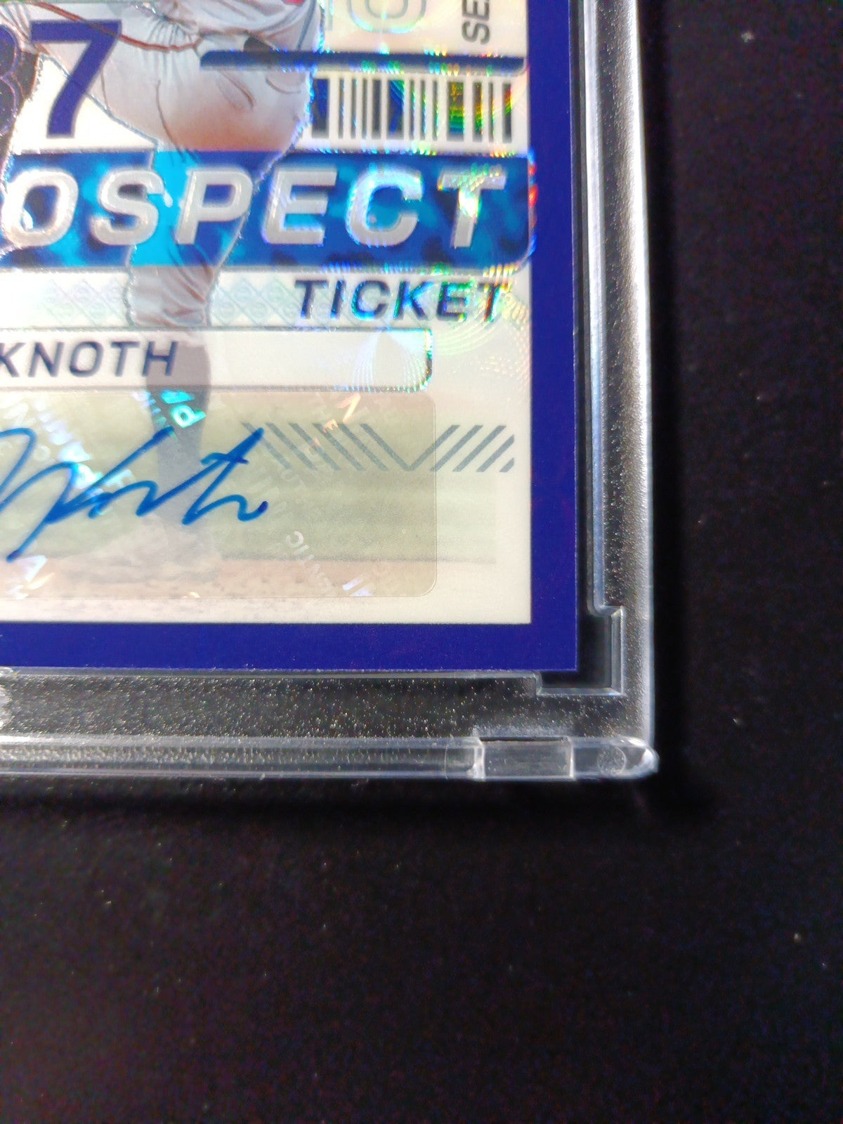 # /49 Prizm Autograph Josh Knoth Panini Prospect Rookie Baseball Card 2024