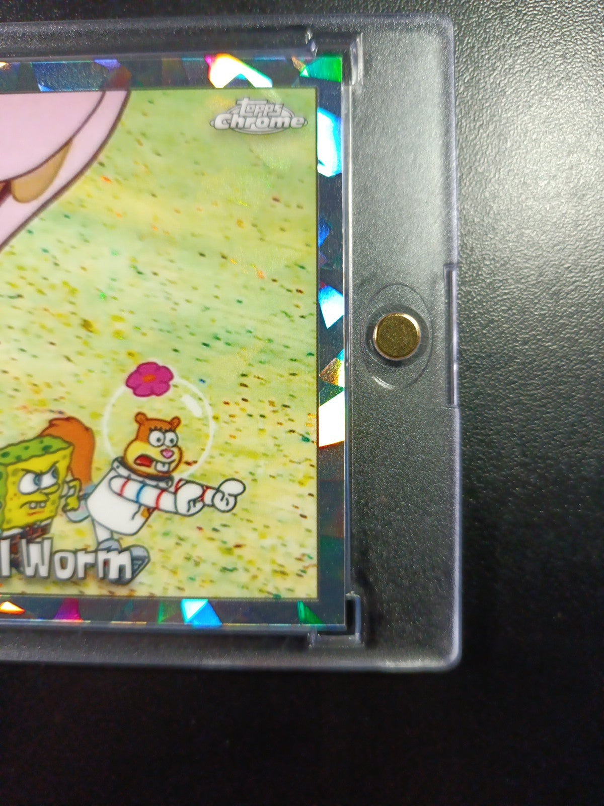 SpongeBob #1/25 Night Shift Manager Alaskan Bull Worm Cracked Ice Prizm Case Hit