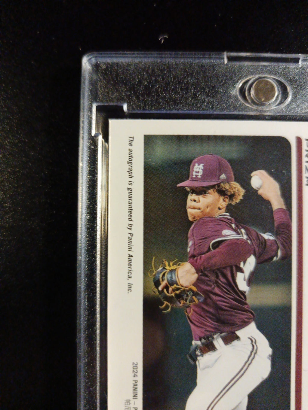 # /75 Autograph Jurrangelo Cijntje Mariners Rookie Wave Prizm Baseball Card 