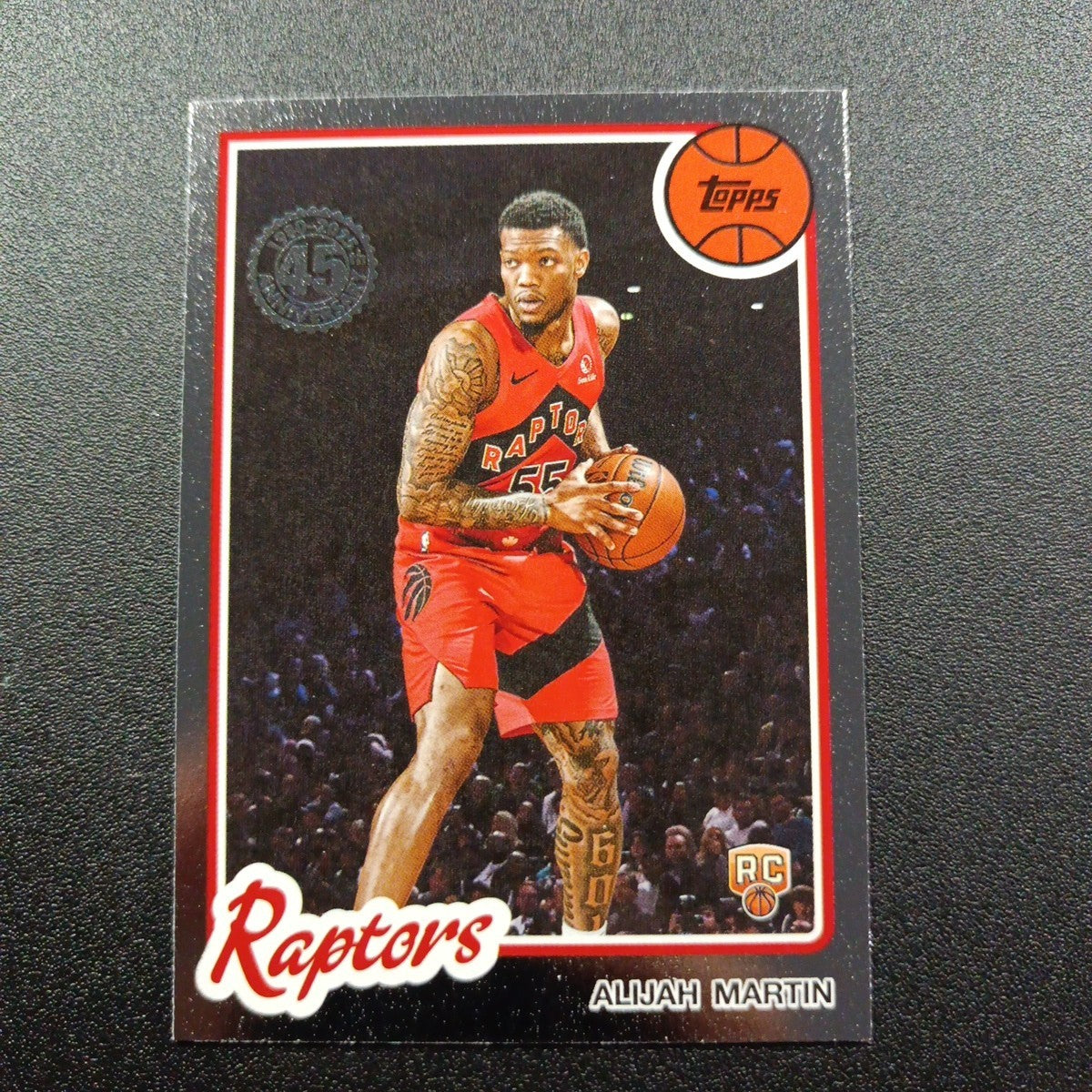 2025-26 Topps Basketball Card Alijah Martin Silver Foil 45th Anniversary