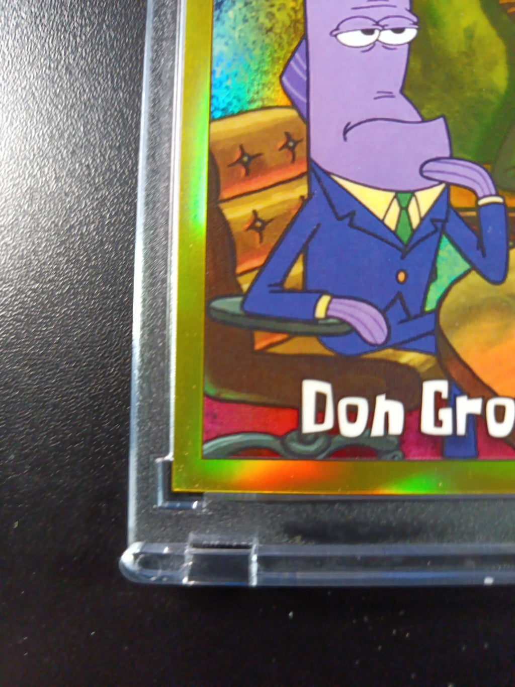 SpongeBob 33/50 Gold Refractor Don Grouper Card Topps Chrome /50