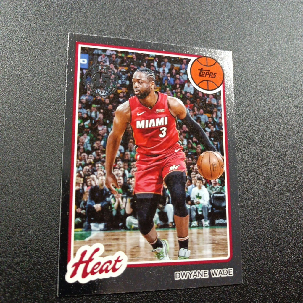 2025-26 Topps Basketball Card Dwyane Wade Silver Foil 45th Anniversary