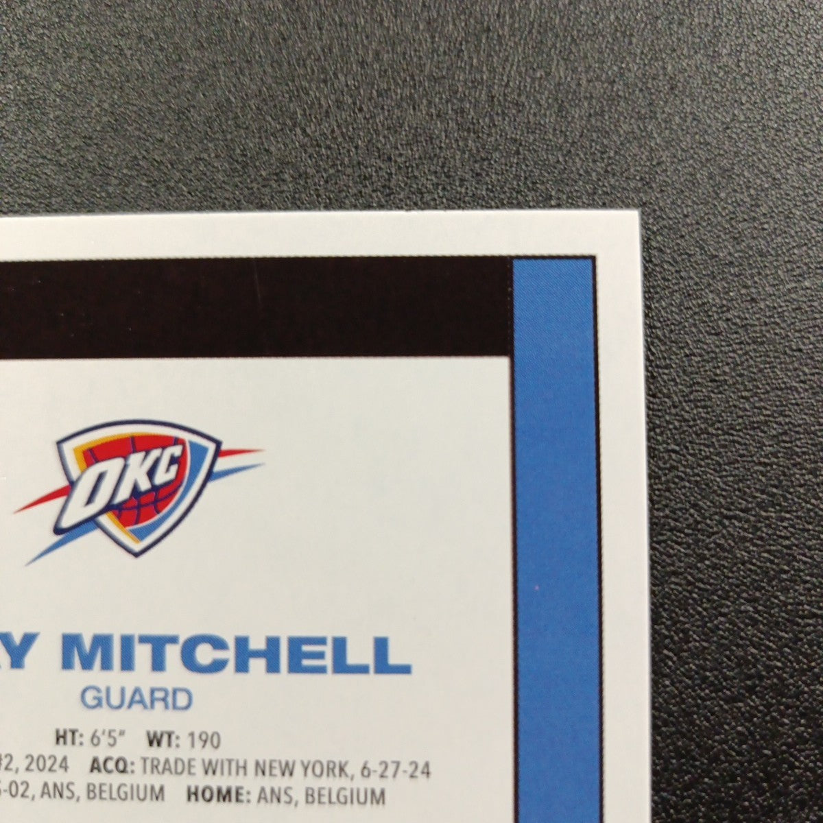 2025-26 Topps Basketball Card Ajay Mitchell Silver Foil 45th Anniversary