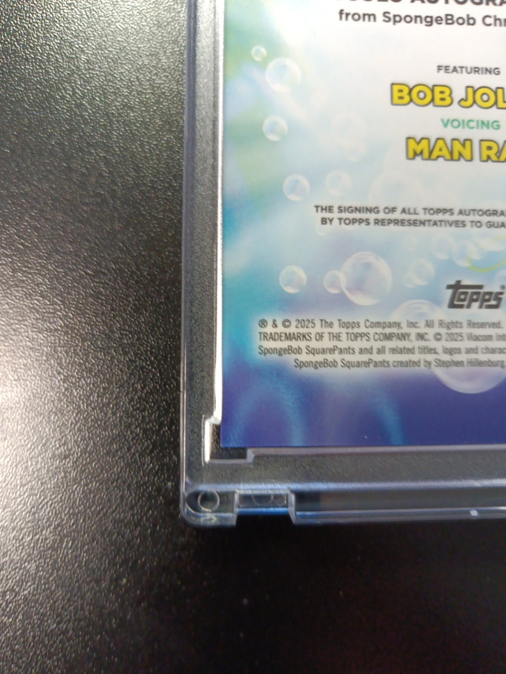 SpongeBob Autograph Man Ray Bob Joles Topps Chrome 2025 Refractor Card