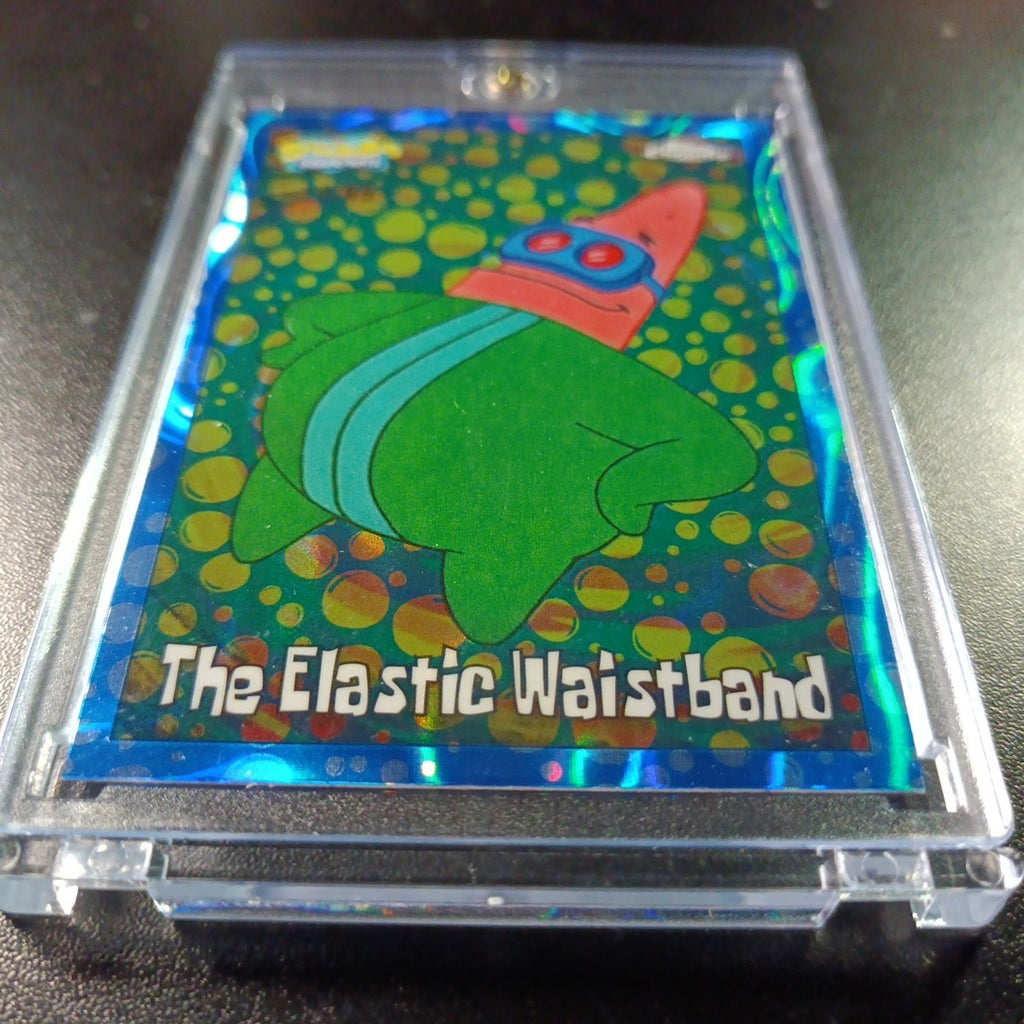 SpongeBob # /99 Blue Bubblefractor Patrick Elastic Waistband Bubble Card Chrome