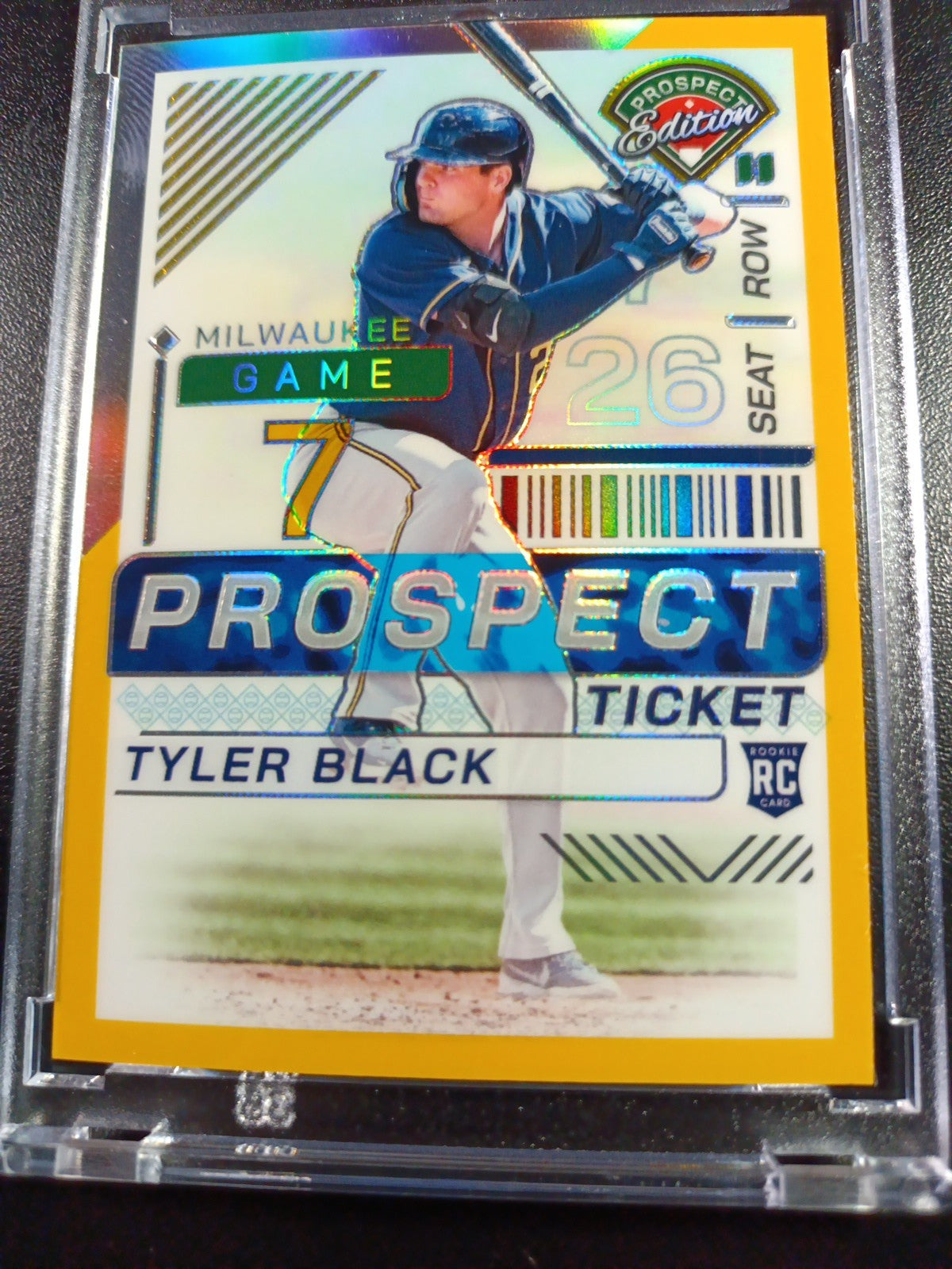 Tyler Black # /10 Panini Prospects Gold Prizm Refractor Baseball Card MLB