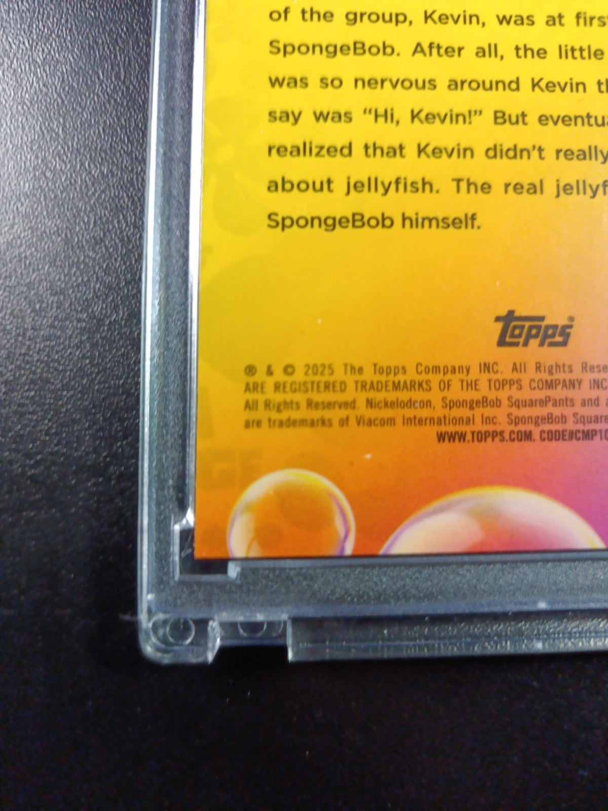 SpongeBob 178/199 Hi Kevin Jellyfish Hat Aqua Lava Refractor Card Topps /199