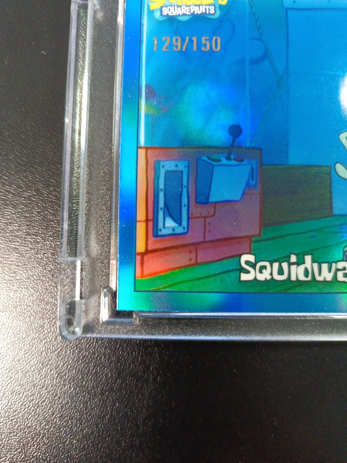 SpongeBob /150 Blue Refractor Squidward Tentacles Krusty Krab Topps 2025 Card