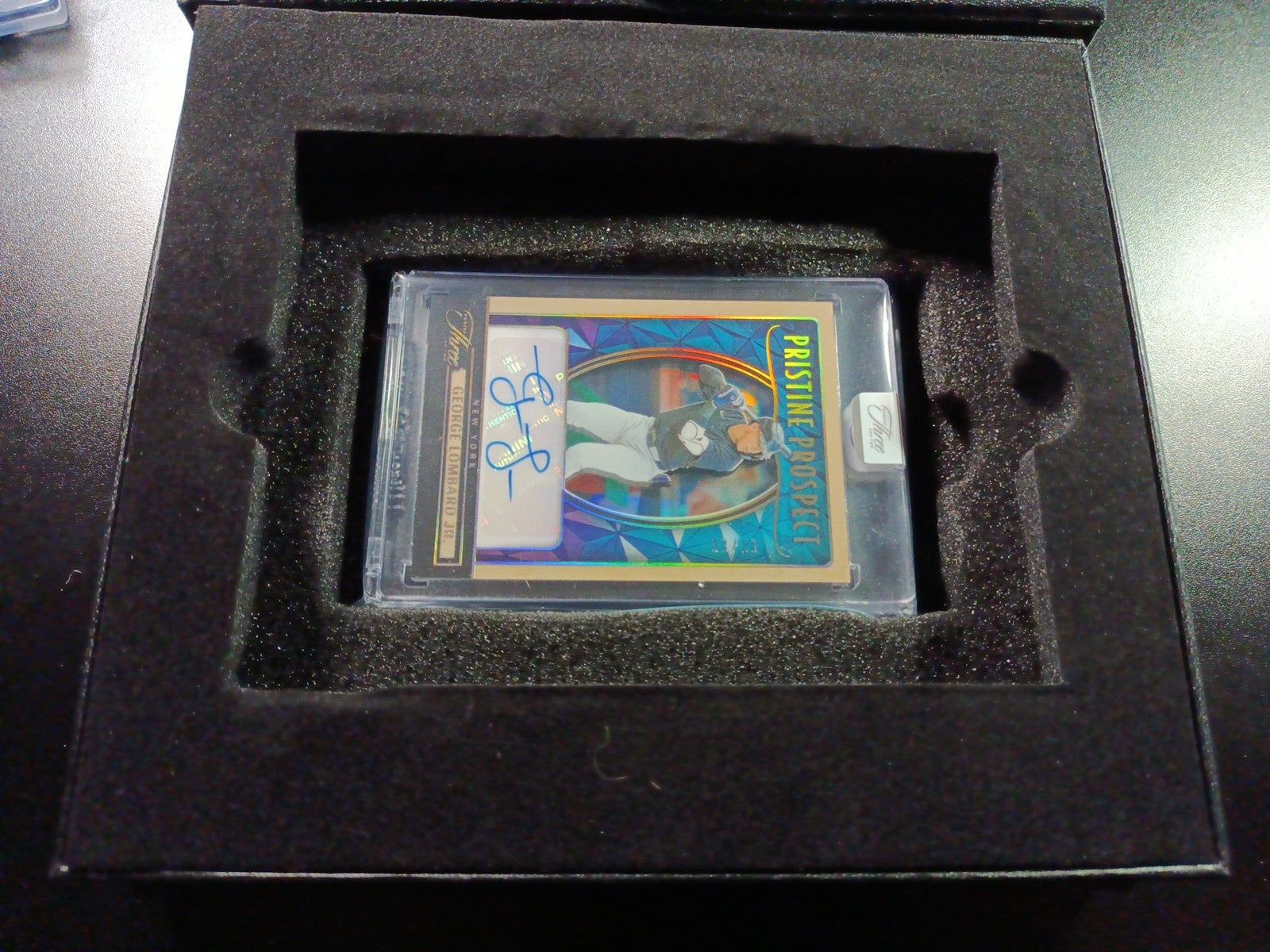 Autograph George Lombard Jr # 2/10 Gold Foil Panini W/ Case Yankees Rookie  /10