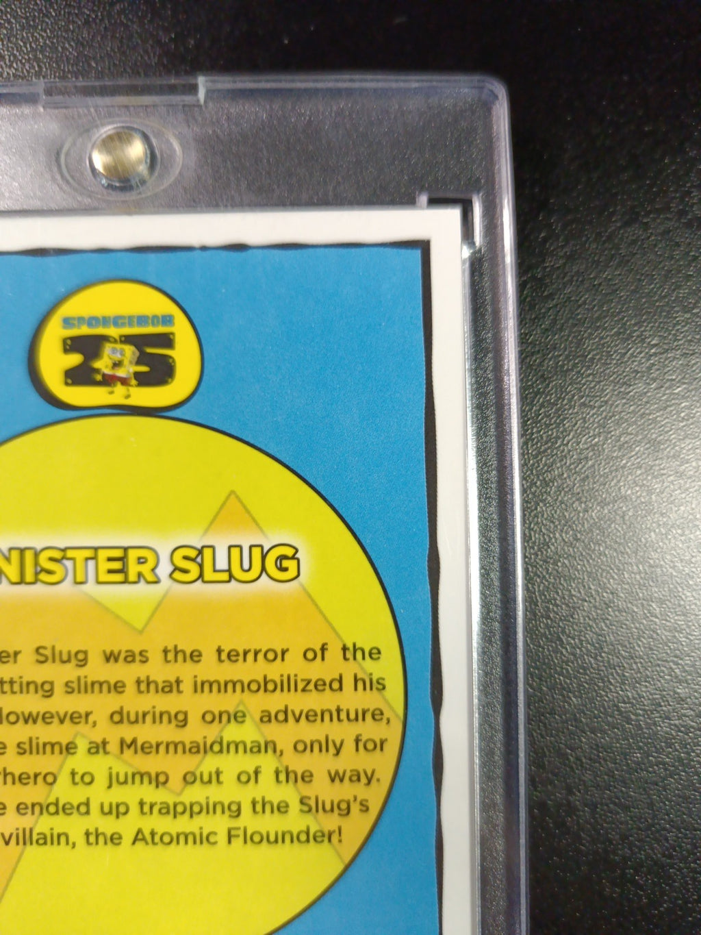 SpongeBob 29/50 Gold Refractor Sinister Slug Topps Chrome 2025 Worm Card /50