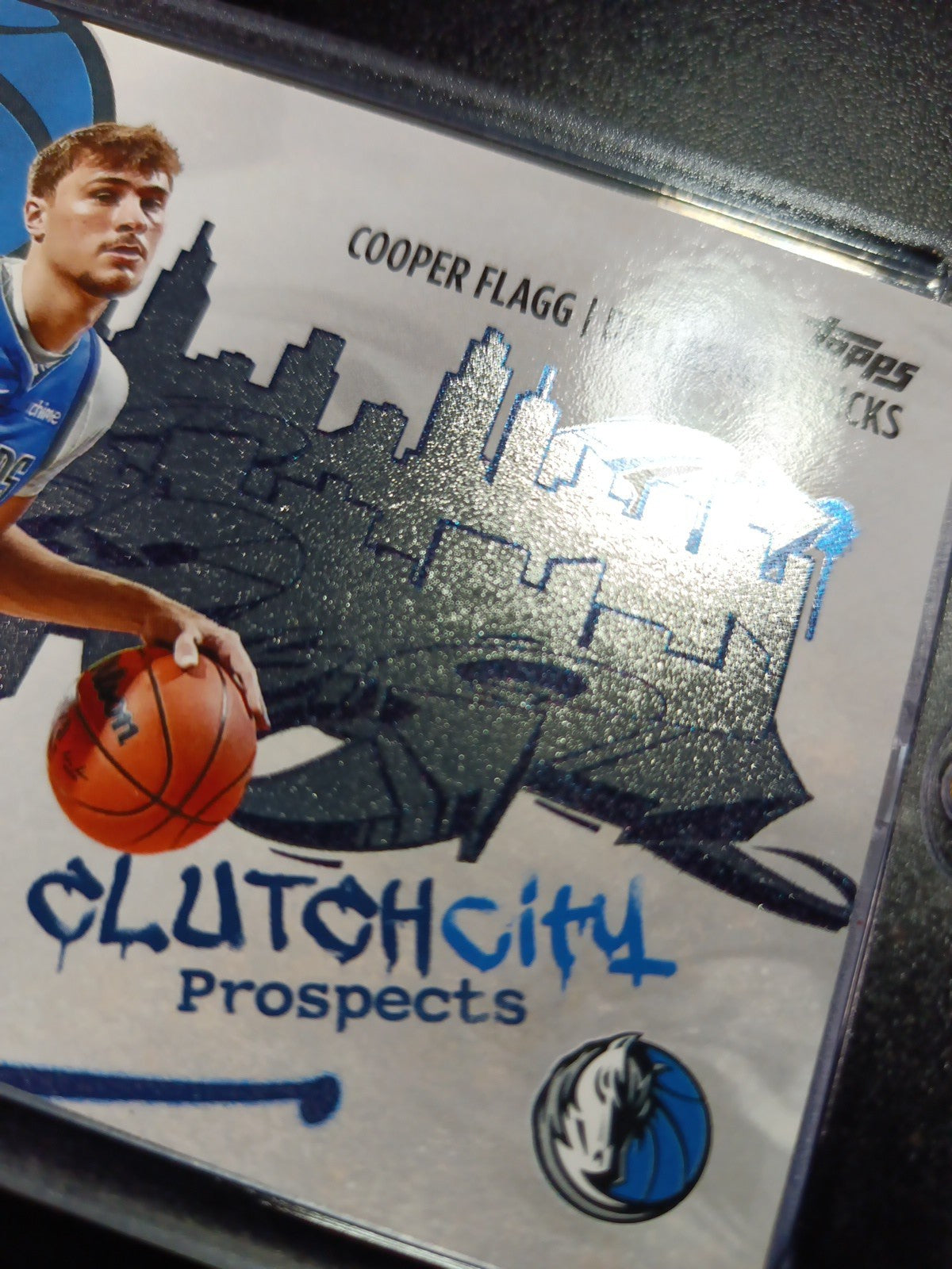 #1 Cooper Flagg Rookie Graffiti Clutch City Foil Card 2025-26 Topps Basketball