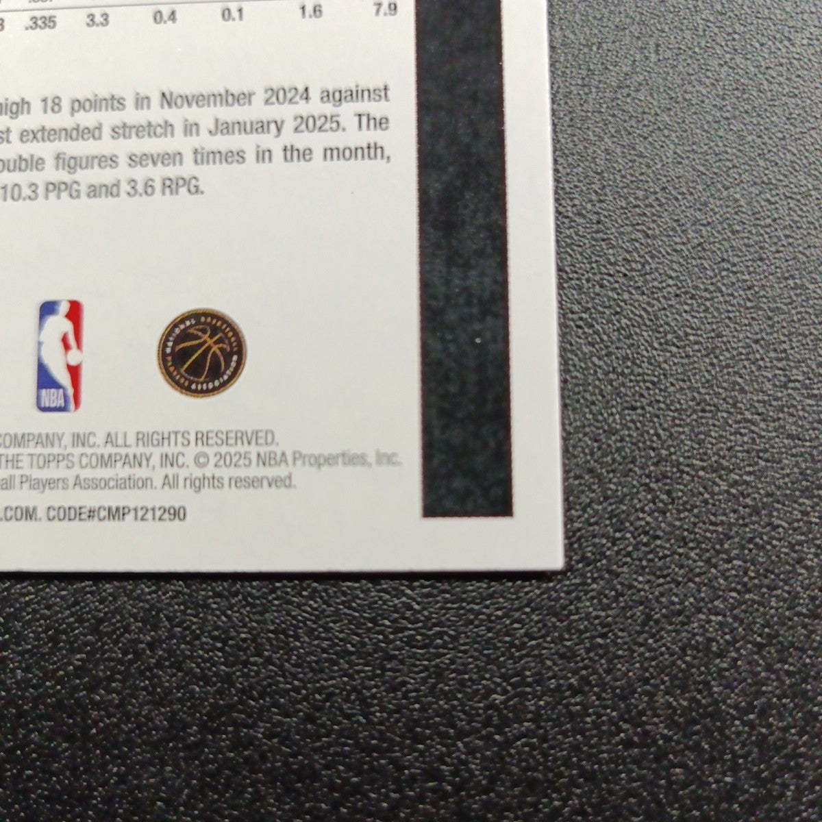 2025-26 Topps Basketball Card Jalen Wilson Silver Foil 45th Anniversary