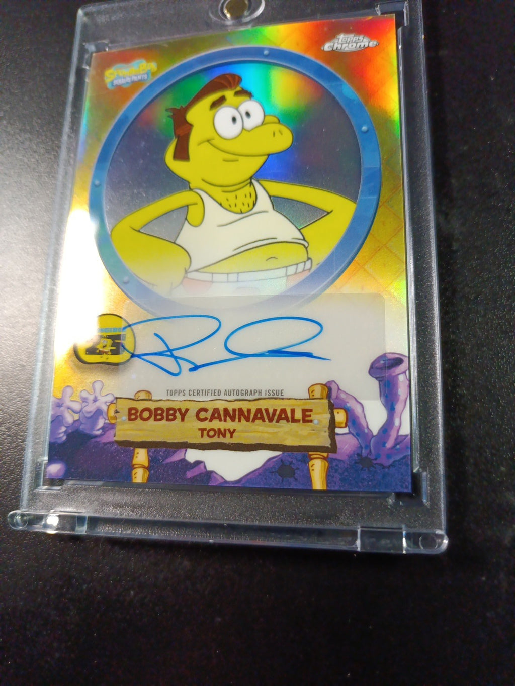 SpongeBob Refractor Autograph Tony Bobby Cannavale Card Topps Case Hit