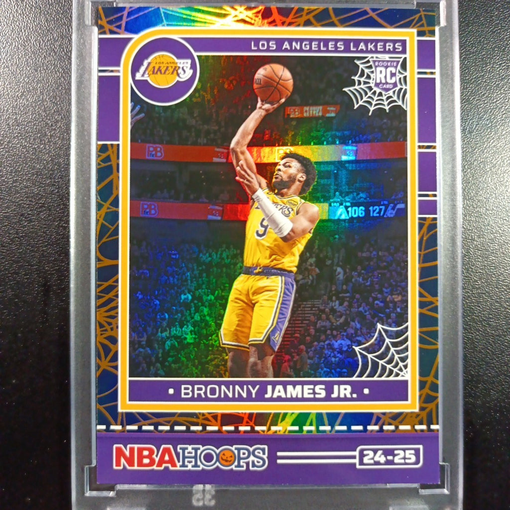 Bronny James Jr Rookie Web Holo NBA Haunted Hoops 2024-25 Basketball Card Lakers