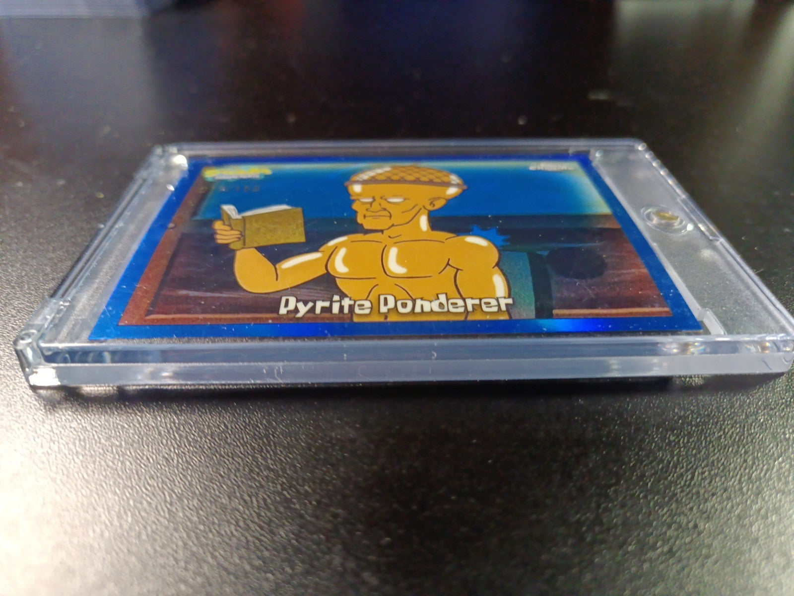 SpongeBob 17/150 Pyrite Ponderer Mermaid Man Blue Refractor Card Topps /150