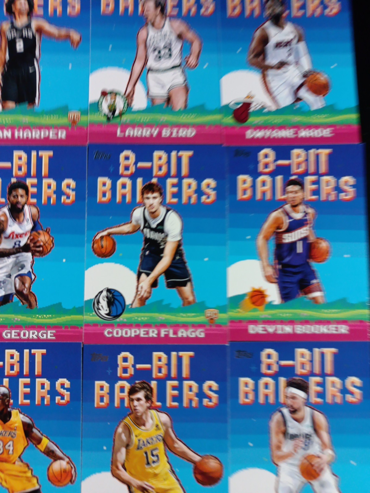 8 Bit Ballers 2025-26 Topps Basketball NBA Pick Your Card Set Builder Rookies